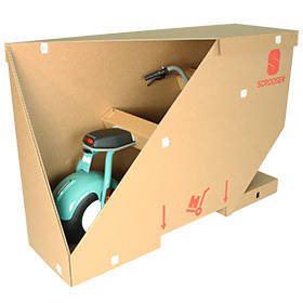 elektroroller verpackung scrooser elektroroller ladungstraeger lagerverpackung elektromobilitaet THIMM